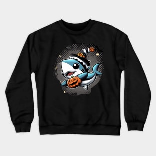 Happy Halloween by Shark 04 Crewneck Sweatshirt